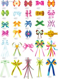各种矢量蝴蝶结