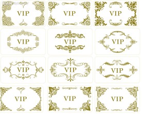 VIP会员卡花边
