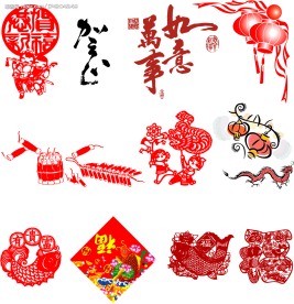 春节喜庆元素矢量图集锦2