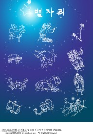 AI 12星座矢量图