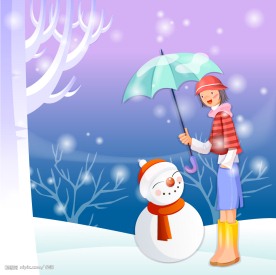 韩国情人节插画