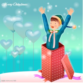 韩国情人节插画