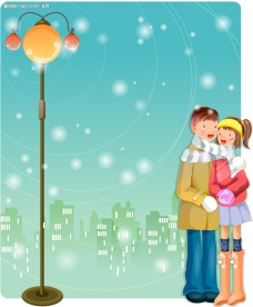 韩国情人节插画