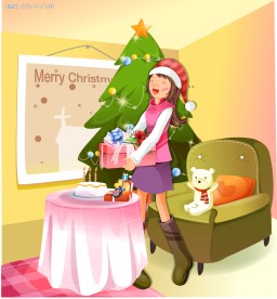 韩国情人节插画