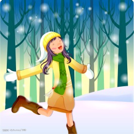 韩国情人节插画