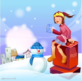 韩国情人节插画