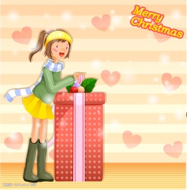 韩国情人节插画