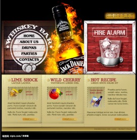 欧美啤酒广告模板