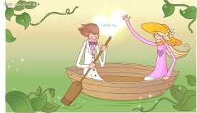 韩国情人节插画