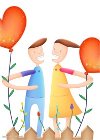 韩国情人节插画