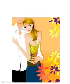 韩国情人节插画