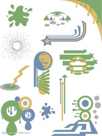 多款漂亮的矢量潮流元素