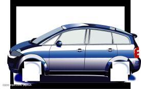 CDR精绘矢量汽车