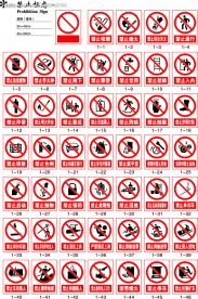 禁止标志矢量图