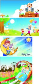 六一儿童节矢量素材