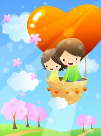 韩国儿童节矢量图