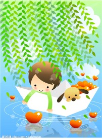 韩国儿童节矢量图