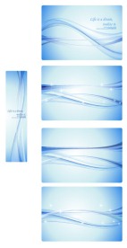 矢量 唯美 背景 蓝色 底纹