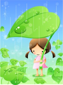 韩国儿童节矢量图