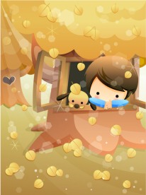 韩国儿童节矢量图