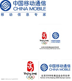 矢量移动标志2008奥动标志