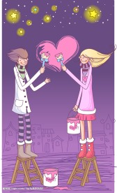 情人节插画(矢量)