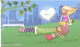 情人节插画(矢量)