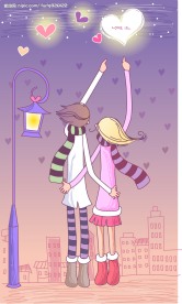 情人节系列插画（矢量）