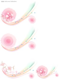 花纹、墨迹与动感线条矢量素材