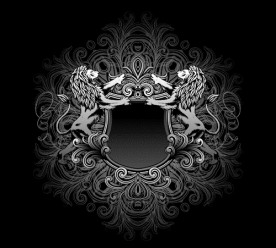 矢量狮子 矢量盾牌