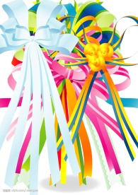 丝带蝴蝶结矢量图