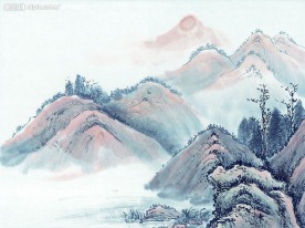 山水水墨画