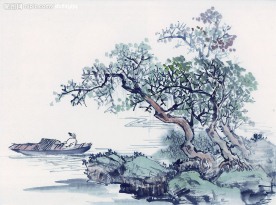 山水水墨画