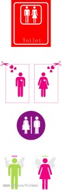 洗手间标志
