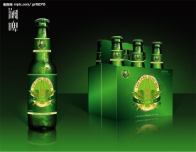 啤酒包装PSD分层效果图