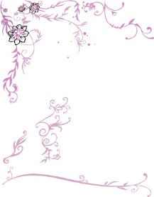 精美时尚花纹花边矢量图