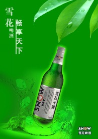 雪花啤酒海报