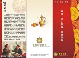 投资公司三折页宣传单