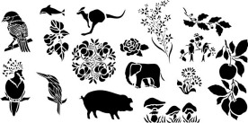 日本超精底纹背景花边矢量图