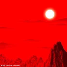 红色请柬素材-内页