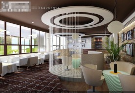 咖啡馆大厅效果图（缺少外部文件）