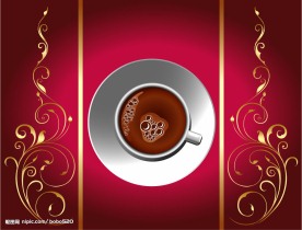 一杯咖啡矢量素材