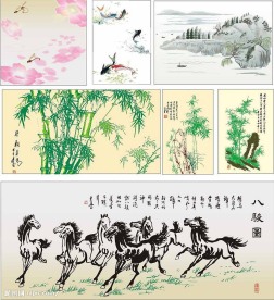 玻璃移门图库国画类