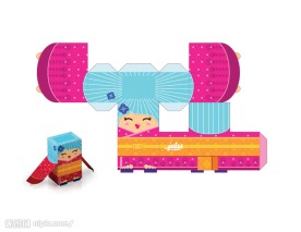 个性包装设计盒子娃娃002