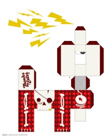 个性包装设计盒子海盗图案003