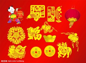 corel draw春节矢量素材