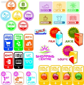 商场标志POP标签