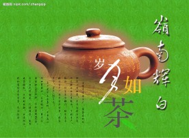 岭南辉白茶广告