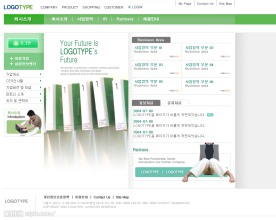 韩国网站模板（4张）