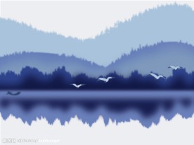 山水墨画